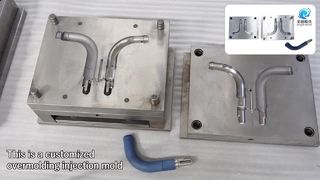 Moldeo por inserción personalizado para envolver plástico alrededor de piezas de metal Moldeo por inyección sobremoldeado