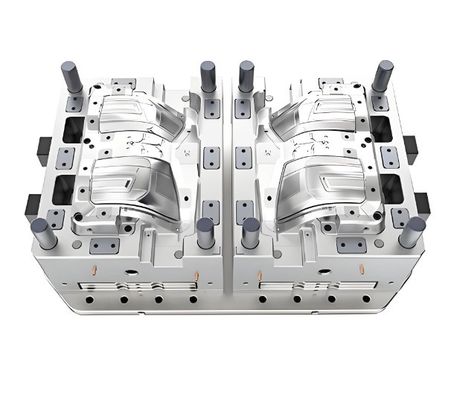 250000-300000 disparos P20/718/738/NAK80/S136 Molde de plástico para pulir y línea de producción de moldes de inyección para vehículos