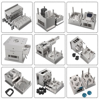 Diseño de moldes plásticos personalizados para diversos materiales PA66/PC/PE/PVC/PMMA/PP/ABS/ASA/TPU/POM con certificación ISO9001