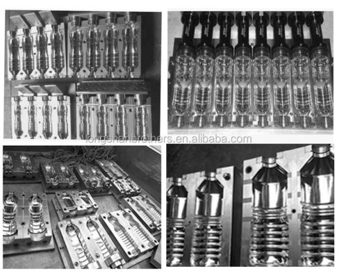Molde de moldeo por soplado de precisión para botellas de plástico 250000-300000 tiradas Vida útil del molde