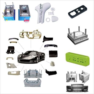 Varias gamas de piezas de plástico personalizadas piezas moldeadas por inyección con material de molde NAK80 y durabilidad superior