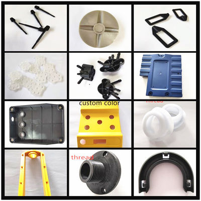 Partes de ABS PP PC PANYLON TPU personalizadas por moldeo por inyección de plástico profesional en varios colores