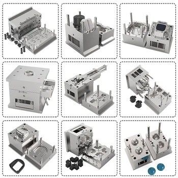 Molde de caucho de fundición a presión de aluminio personalizado para productos domésticos redondos Molde de moldeado de caja de plástico