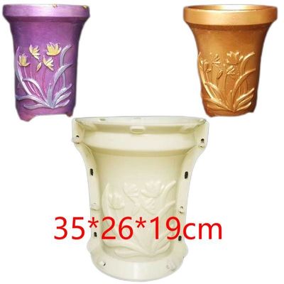 Plastico de precisión piezas de moldeo por inyección de hormigón moldes de macetas de flores diseño personalizado